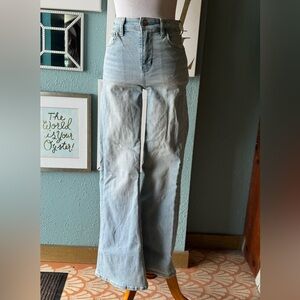 American Eagle Outfitters Light Blue Wide Leg Jeans